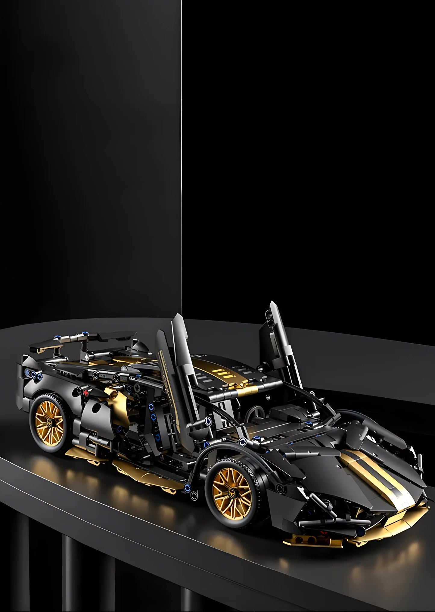 Technical Racing Sport Car Model Building Blocks technic adults 1:14 DIY Supercar Brick Puzzle Toys Kid Adult Gift（1280+granule）