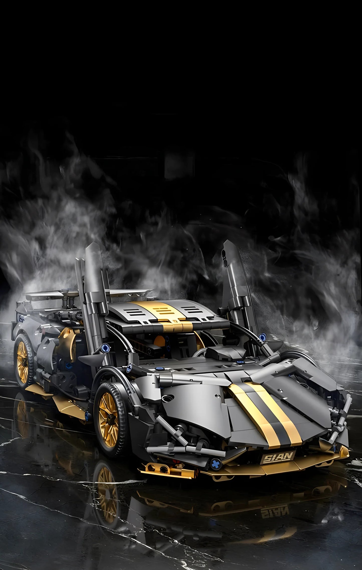 Technical Racing Sport Car Model Building Blocks technic adults 1:14 DIY Supercar Brick Puzzle Toys Kid Adult Gift（1280+granule）