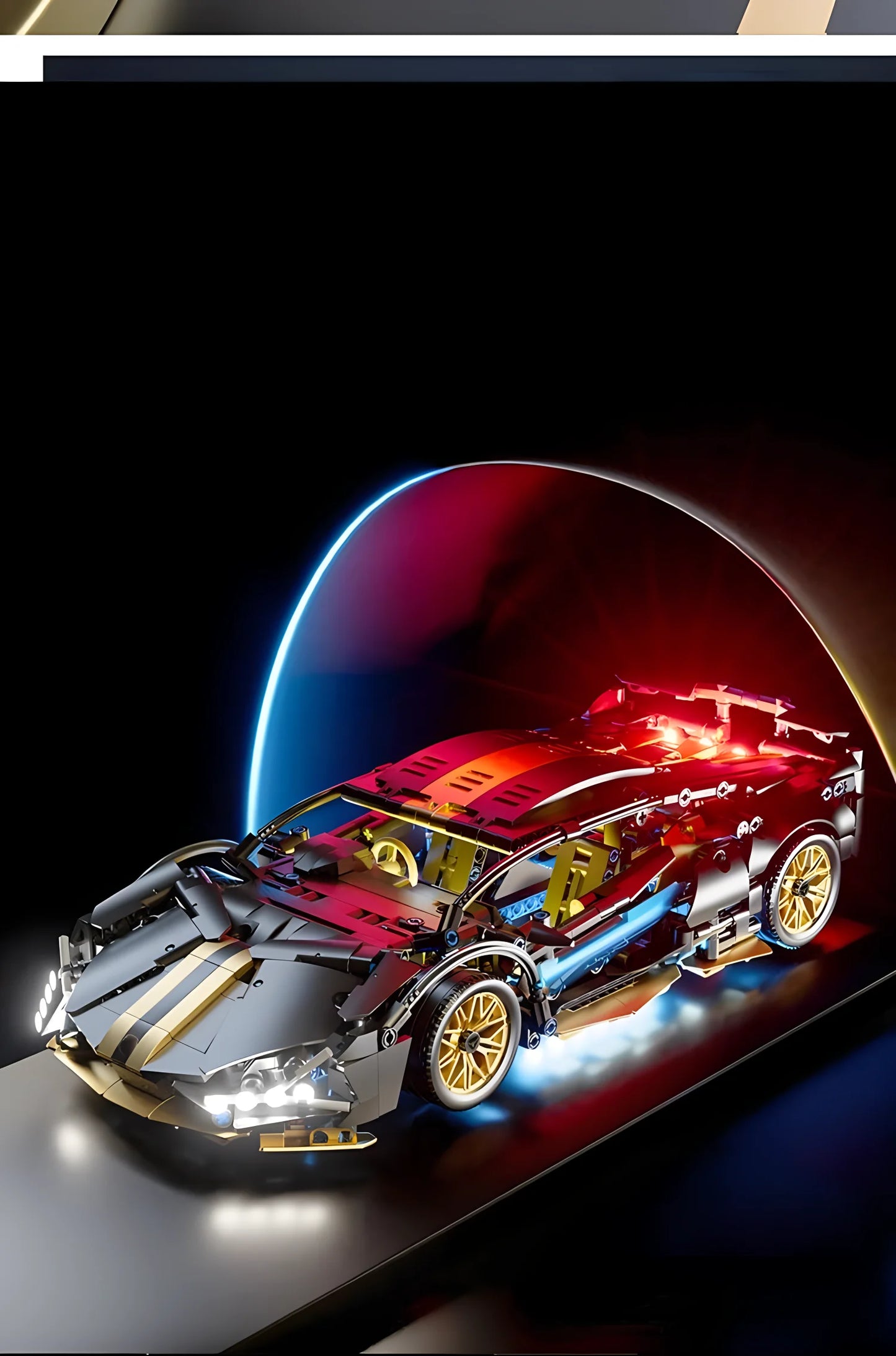 Technical Racing Sport Car Model Building Blocks technic adults 1:14 DIY Supercar Brick Puzzle Toys Kid Adult Gift（1280+granule）