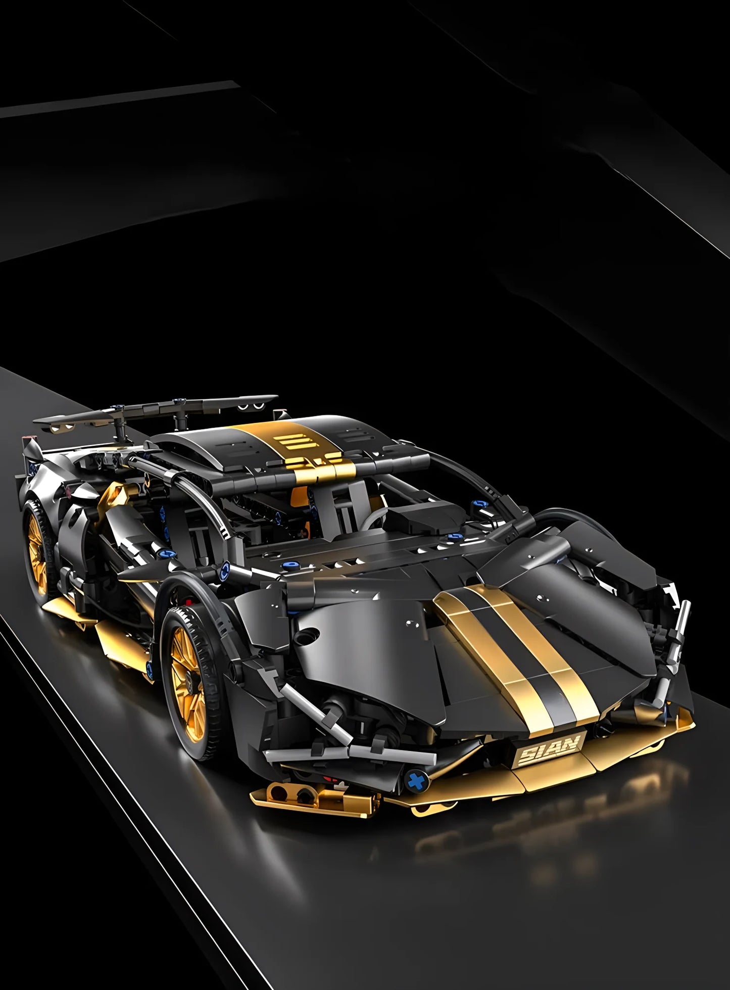 Technical Racing Sport Car Model Building Blocks technic adults 1:14 DIY Supercar Brick Puzzle Toys Kid Adult Gift（1280+granule）